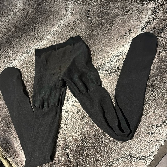 SPANX Tight-End High Waisted Black Tights Sz A - Picture 5 of 9